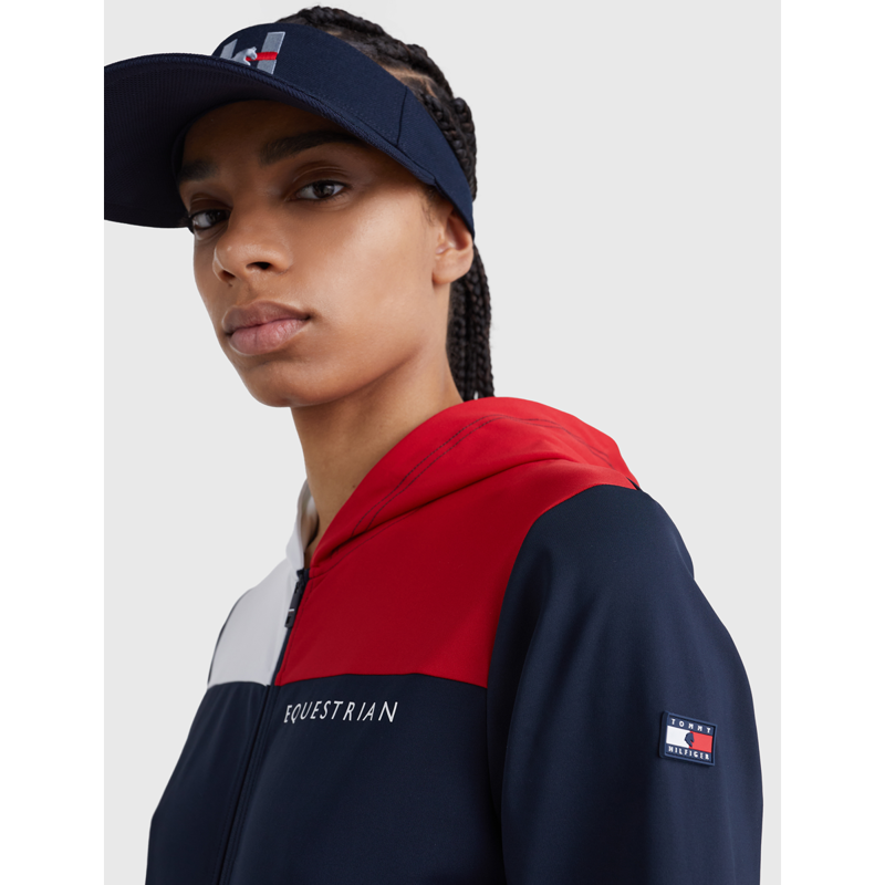 Tommy Hilfiger Women's Performance Colourblock Zip-Hoodie - Desert Sky-5